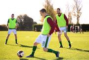 8 October 2022; Jimmy Carr during a Republic of Ireland Amateur squad training session at AUL Complex in Dublin. Photo by Stephen McCarthy/Sportsfile