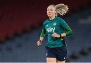 10 October 2022; Louise Quinn during a Republic of Ireland Women training session at Hampden Park in Glasgow, Scotland. Photo by Stephen McCarthy/Sportsfile
