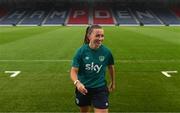 10 October 2022; Captain Katie McCabe before a Republic of Ireland Women training session at Hampden Park in Glasgow, Scotland. Photo by Stephen McCarthy/Sportsfile