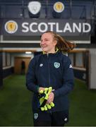 10 October 2022; Goalkeeper Courtney Brosnan during a Republic of Ireland Women training session at Hampden Park in Glasgow, Scotland. Photo by Stephen McCarthy/Sportsfile
