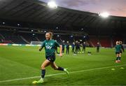 10 October 2022; Captain Katie McCabe during a Republic of Ireland Women training session at Hampden Park in Glasgow, Scotland. Photo by Stephen McCarthy/Sportsfile