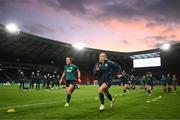 10 October 2022; Chloe Mustaki during a Republic of Ireland Women training session at Hampden Park in Glasgow, Scotland. Photo by Stephen McCarthy/Sportsfile
