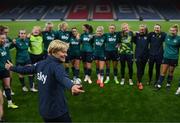 10 October 2022; Manager Vera Pauw during a Republic of Ireland Women training session at Hampden Park in Glasgow, Scotland. Photo by Stephen McCarthy/Sportsfile