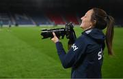 10 October 2022; Megan Campbell during a Republic of Ireland Women training session at Hampden Park in Glasgow, Scotland. Photo by Stephen McCarthy/Sportsfile