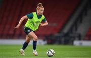 10 October 2022; Claire O'Riordan during a Republic of Ireland Women training session at Hampden Park in Glasgow, Scotland. Photo by Stephen McCarthy/Sportsfile