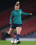 10 October 2022; Saoirse Noonan during a Republic of Ireland Women training session at Hampden Park in Glasgow, Scotland. Photo by Stephen McCarthy/Sportsfile