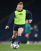 10 October 2022; Amber Barrett during a Republic of Ireland Women training session at Hampden Park in Glasgow, Scotland. Photo by Stephen McCarthy/Sportsfile