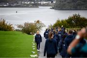 11 October 2022; Republic of Ireland manager Vera Pauw and her players on a team walk around the grounds of their team hotel before the FIFA Women's World Cup 2023 Play-off match between Scotland and Republic of Ireland at Hampden Park in Glasgow, Scotland. Photo by Stephen McCarthy/Sportsfile
