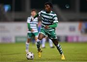4 October 2022; Gideon Tetteh of Shamrock Rovers during the UEFA Youth League First Round 2nd Leg match between Shamrock Rovers and AZ Alkmaar at Tallaght Stadium in Dublin. Photo by Ben McShane/Sportsfile