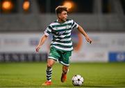 4 October 2022; Najemedine Razi of Shamrock Rovers during the UEFA Youth League First Round 2nd Leg match between Shamrock Rovers and AZ Alkmaar at Tallaght Stadium in Dublin. Photo by Ben McShane/Sportsfile
