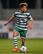 4 October 2022; Najemedine Razi of Shamrock Rovers during the UEFA Youth League First Round 2nd Leg match between Shamrock Rovers and AZ Alkmaar at Tallaght Stadium in Dublin. Photo by Ben McShane/Sportsfile