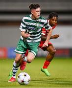 4 October 2022; Cory O'Sullivan of Shamrock Rovers during the UEFA Youth League First Round 2nd Leg match between Shamrock Rovers and AZ Alkmaar at Tallaght Stadium in Dublin. Photo by Ben McShane/Sportsfile
