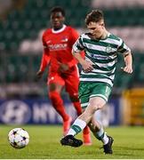 4 October 2022; Kieran Cruise of Shamrock Rovers during the UEFA Youth League First Round 2nd Leg match between Shamrock Rovers and AZ Alkmaar at Tallaght Stadium in Dublin. Photo by Ben McShane/Sportsfile