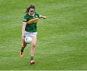 9 July 2022; Erica McGlynn of Kerry during the TG4 All-Ireland Ladies Football Senior Championship Quarter-Final match between Armagh and Kerry at O'Connor Park in Tullamore, Offaly. Photo by Piaras Ó Mídheach/Sportsfile