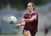 9 July 2022; Olivia Divilly of Galway during the TG4 All-Ireland Ladies Football Senior Championship Quarter-Final match between Galway and Meath at O’Connor Park in Tullamore, Offaly Photo by Piaras Ó Mídheach/Sportsfile