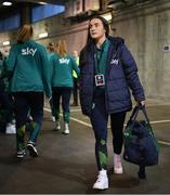 11 October 2022; Niamh Farrelly of Republic of Ireland before the FIFA Women's World Cup 2023 Play-off match between Scotland and Republic of Ireland at Hampden Park in Glasgow, Scotland. Photo by Stephen McCarthy/Sportsfile