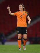 11 October 2022; Megan Campbell of Republic of Ireland during the FIFA Women's World Cup 2023 Play-off match between Scotland and Republic of Ireland at Hampden Park in Glasgow, Scotland. Photo by Stephen McCarthy/Sportsfile