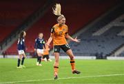 11 October 2022; Jamie Finn of Republic of Ireland celebrates after the FIFA Women's World Cup 2023 Play-off match between Scotland and Republic of Ireland at Hampden Park in Glasgow, Scotland. Photo by Stephen McCarthy/Sportsfile