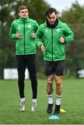 12 October 2022; Richie Towell during a Shamrock Rovers squad training session at Roadstone Sports Club in Dublin. Photo by Seb Daly/Sportsfile