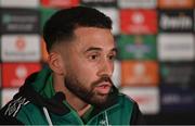 12 October 2022; Roberto Lopes during a Shamrock Rovers media conference at Tallaght Stadium in Dublin. Photo by Seb Daly/Sportsfile