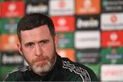 12 October 2022; Manager Stephen Bradley during a Shamrock Rovers media conference at Tallaght Stadium in Dublin. Photo by Seb Daly/Sportsfile