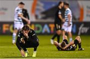 13 October 2022; Birk Risa of Molde after the UEFA Europa Conference League group F match between Shamrock Rovers and Molde at Tallaght Stadium in Dublin. Photo by Eóin Noonan/Sportsfile