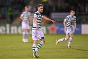 13 October 2022; Dylan Watts of Shamrock Rovers during the UEFA Europa Conference League group F match between Shamrock Rovers and Molde at Tallaght Stadium in Dublin. Photo by Seb Daly/Sportsfile
