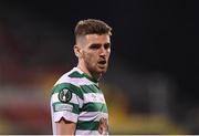 13 October 2022; Dylan Watts of Shamrock Rovers during the UEFA Europa Conference League group F match between Shamrock Rovers and Molde at Tallaght Stadium in Dublin. Photo by Seb Daly/Sportsfile