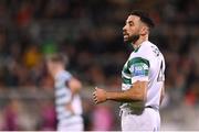 13 October 2022; Roberto Lopes of Shamrock Rovers during the UEFA Europa Conference League group F match between Shamrock Rovers and Molde at Tallaght Stadium in Dublin. Photo by Seb Daly/Sportsfile
