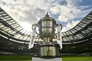 14 October 2022; A general view of the Extra.ie FAI Men's Cup during the Extra.ie FAI Men's Cup semi-final media day at Aviva Stadium in Dublin. Photo by Sam Barnes/Sportsfile