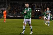 13 October 2022; Jack Byrne of Shamrock Rovers before the UEFA Europa Conference League group F match between Shamrock Rovers and Molde at Tallaght Stadium in Dublin. Photo by Eóin Noonan/Sportsfile