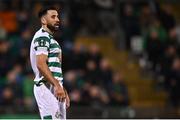 13 October 2022; Roberto Lopes of Shamrock Rovers during the UEFA Europa Conference League group F match between Shamrock Rovers and Molde at Tallaght Stadium in Dublin. Photo by Eóin Noonan/Sportsfile