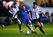 14 October 2022; Ryan Connolly of Finn Harps in action against Sam Bone of Dundalk during the SSE Airtricity League Premier Division match between Finn Harps and Dundalk at Finn Park in Ballybofey, Donegal. Photo by Ben McShane/Sportsfile