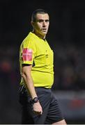 14 October 2022; Referee Adriano Reale during the SSE Airtricity League Premier Division match between St Patrick's Athletic and Bohemians at Richmond Park in Dublin. Photo by Seb Daly/Sportsfile