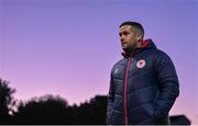 14 October 2022; St Patrick's Athletic manager Tim Clancy before the SSE Airtricity League Premier Division match between St Patrick's Athletic and Bohemians at Richmond Park in Dublin. Photo by Seb Daly/Sportsfile