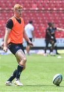 15 October 2022; Nathan Doak of Ulster warming up before the United Rugby Championship match between Emirates Lions and Ulster at Emirates Airlines Park in Johannesburg, South Africa. Photo by Sydney Seshibedi/Sportsfile