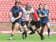 15 October 2022; Tom O’Toole of Ulster breaks through the Emirates Lions defence during the United Rugby Championship match between Emirates Lions and Ulster at Emirates Airlines Park in Johannesburg, South Africa. Photo by Sydney Seshibedi/Sportsfile