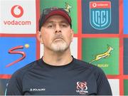 15 October 2022; Ulster head coach Dan McFarland during the media conference after the United Rugby Championship match between Emirates Lions and Ulster at Emirates Airlines Park in Johannesburg, South Africa. Photo by Sydney Seshibedi/Sportsfile