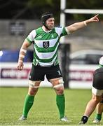 15 October 2022; Seán O'Brien of Naas during the Energia All-Ireland League Division 1B match between Old Belvedere and Naas RFC at Old Belvedere RFC in Dublin. Photo by Sam Barnes/Sportsfile