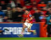 15 October 2022; Calvin Nash of Munster during the United Rugby Championship match between Munster and Vodacom Bulls at Thomond Park in Limerick. Photo by Harry Murphy/Sportsfile