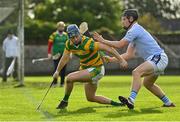 15 October 2022; Brian Nash of South Liberties in action against Peter Casey of Na Piarsaigh during the Limerick County Senior Club Hurling Championship Semi-Final match between Na Piarsaigh and South Liberties at John Fitzgerald Park in Kilmallock, Limerick. Photo by Seb Daly/Sportsfile