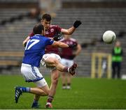 16 October 2022; Thomas Kerr of Ballybay in action against Emmet Caulfield of Scotstown during the Monaghan County Senior Football Championship Final match between Scotstown and Ballybay Pearse Brothers at St Tiernach's Park in Clones, Monaghan. Photo by Philip Fitzpatrick/Sportsfile