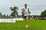 16 October 2022; Keelan Kilrehill of Moy Valley AC, Kildare, on his way to finishing second in the senior men's 7500m during the Autumn Open International Cross Country Festival at the Sport Ireland Campus in Dublin. Photo by Sam Barnes/Sportsfile
