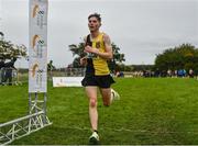 16 October 2022; Cathal O'Reilly of Kilkenny City Harriers AC, Kilkenny, on his way to finishing third in the junior men's 6000m during the Autumn Open International Cross Country Festival at the Sport Ireland Campus in Dublin. Photo by Sam Barnes/Sportsfile