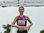 16 October 2022; Abbie Donnelly of England after winning the senior women's 6000m during the Autumn Open International Cross Country Festival at the Sport Ireland Campus in Dublin. Photo by Sam Barnes/Sportsfile
