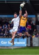 16 October 2022; Andrew McGauran of Kilmacud Crokes in action against Glen O’Reilly of Na Fianna during the Dublin County Senior Club Championship Football Final match between Kilmacud Crokes and Na Fianna at Parnell Park in Dublin. Photo by Daire Brennan/Sportsfile