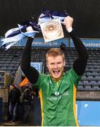 16 October 2022; Conor Ferris of Kilmacud Crokes celebrates with the cup after the Dublin County Senior Club Championship Football Final match between Kilmacud Crokes and Na Fianna at Parnell Park in Dublin. Photo by Daire Brennan/Sportsfile