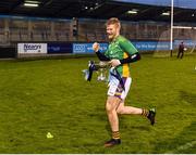 16 October 2022; Conor Ferris of Kilmacud Crokes celebrates with the cup after the Dublin County Senior Club Championship Football Final match between Kilmacud Crokes and Na Fianna at Parnell Park in Dublin. Photo by Daire Brennan/Sportsfile