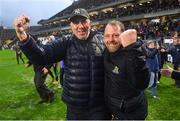 16 October 2022; St Finbarr's manager Ger Cunningham with St Finbarr's strenght and conditioning coach Aidan O'Brien after the Cork County Senior Club Hurling Championship Final match between Blackrock and St Finbarr's at Páirc Ui Chaoimh in Cork. Photo by Eóin Noonan/Sportsfile