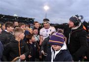 16 October 2022; Shane Walsh of Kilmacud Crokes celebrates with supporters after the Dublin County Senior Club Championship Football Final match between Kilmacud Crokes and Na Fianna at Parnell Park in Dublin. Photo by Daire Brennan/Sportsfile